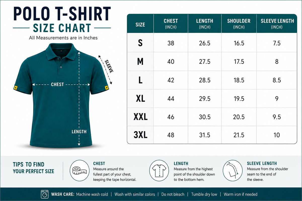 Signature Collection Poly Cotton Polo T-Shirts (Pack of 5)