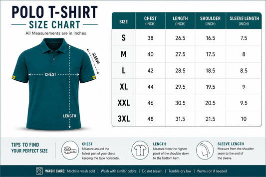 Signature Collection Poly Cotton Polo T-Shirts (Pack of 5)